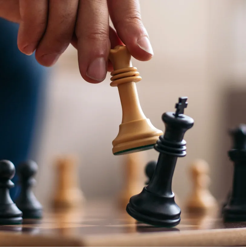 Capitaux pièces d'un jeu d'échec